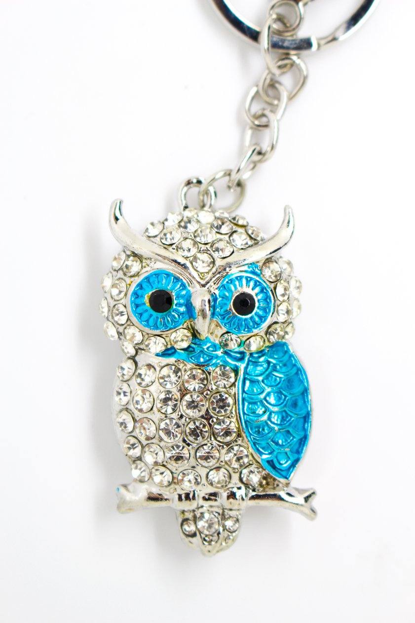 Owl Keyring Blue - Jungle Jewels