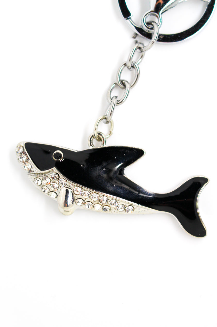 Shark Keyring Black