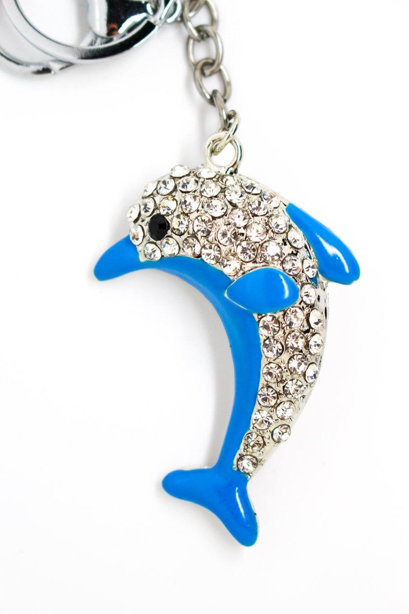 Dolphin Keyring Enamel - Jungle Jewels