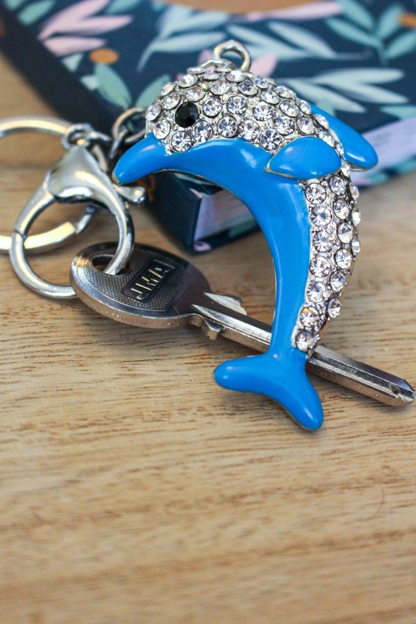 Dolphin Keyring Enamel - Jungle Jewels