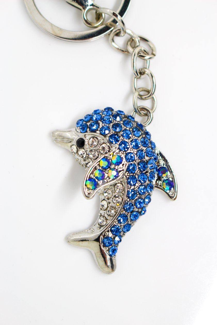 Dolphin Keyring Crystal - Jungle Jewels