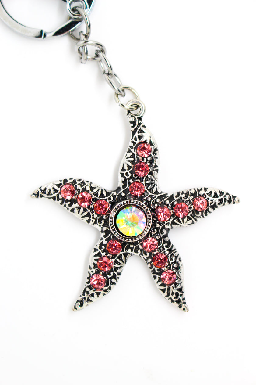 Starfish Keyring Pink