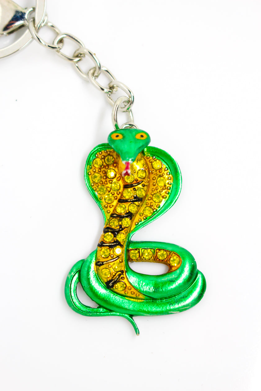 Snake Keyring Green