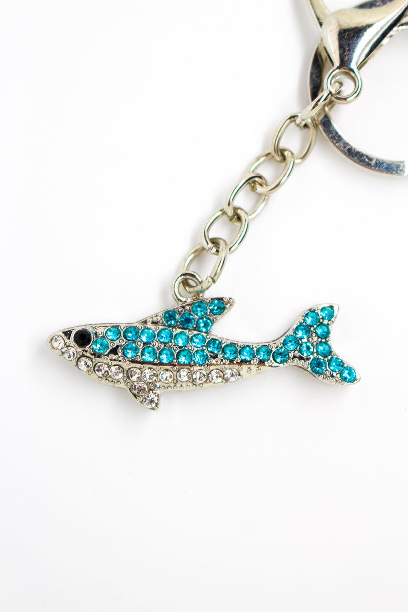 Shark Keyring Blue