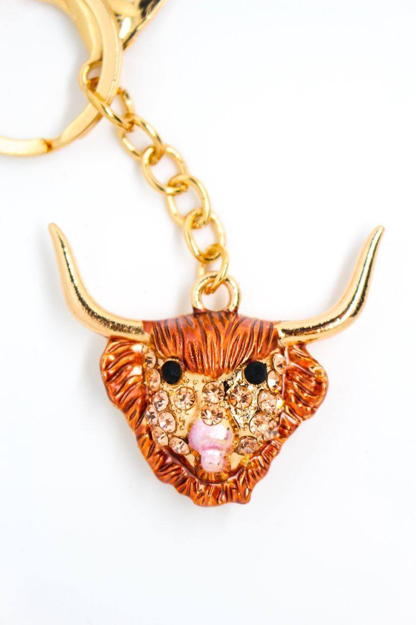 Highland Cow Keyring - Jungle Jewels