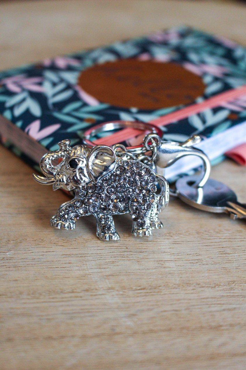 Elephant Keyring Grey - Jungle Jewels