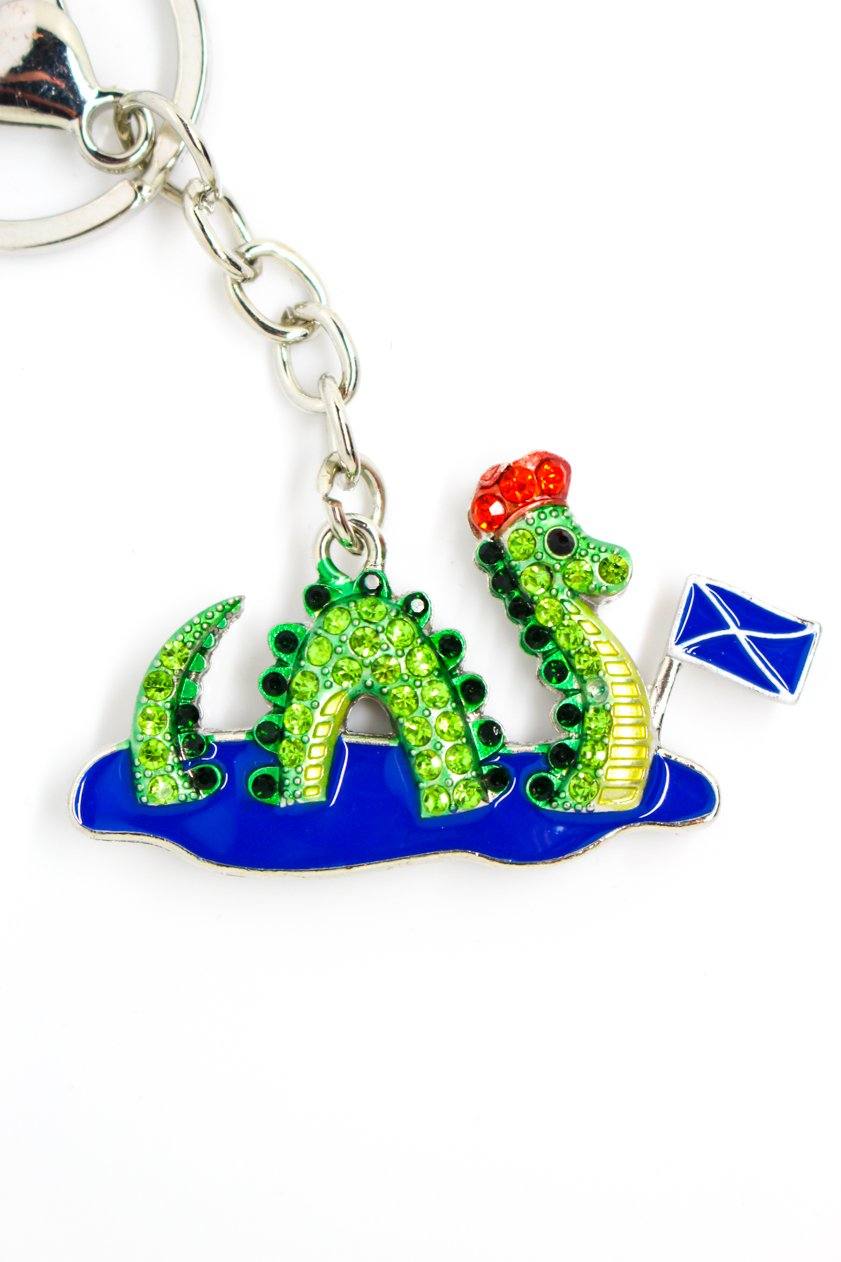 Nessie & Flag Keyring - Jungle Jewels