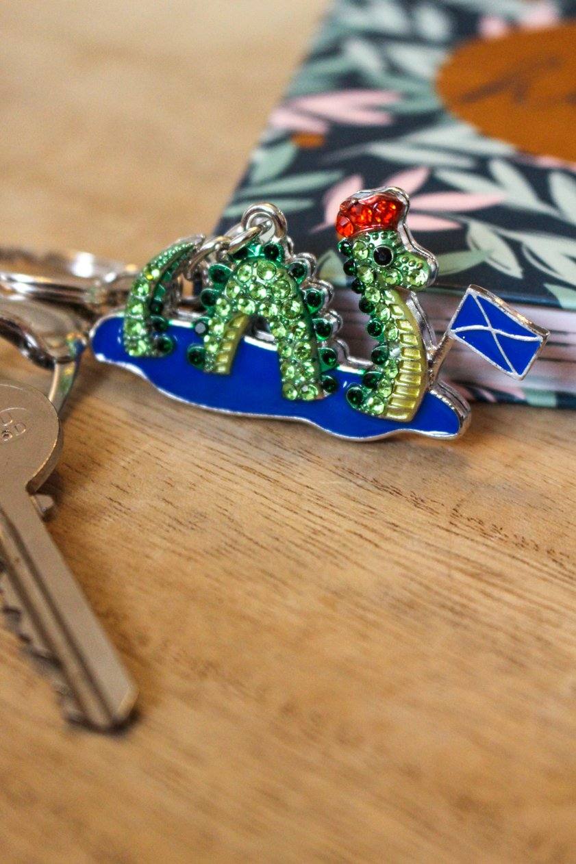 Nessie & Flag Keyring - Jungle Jewels