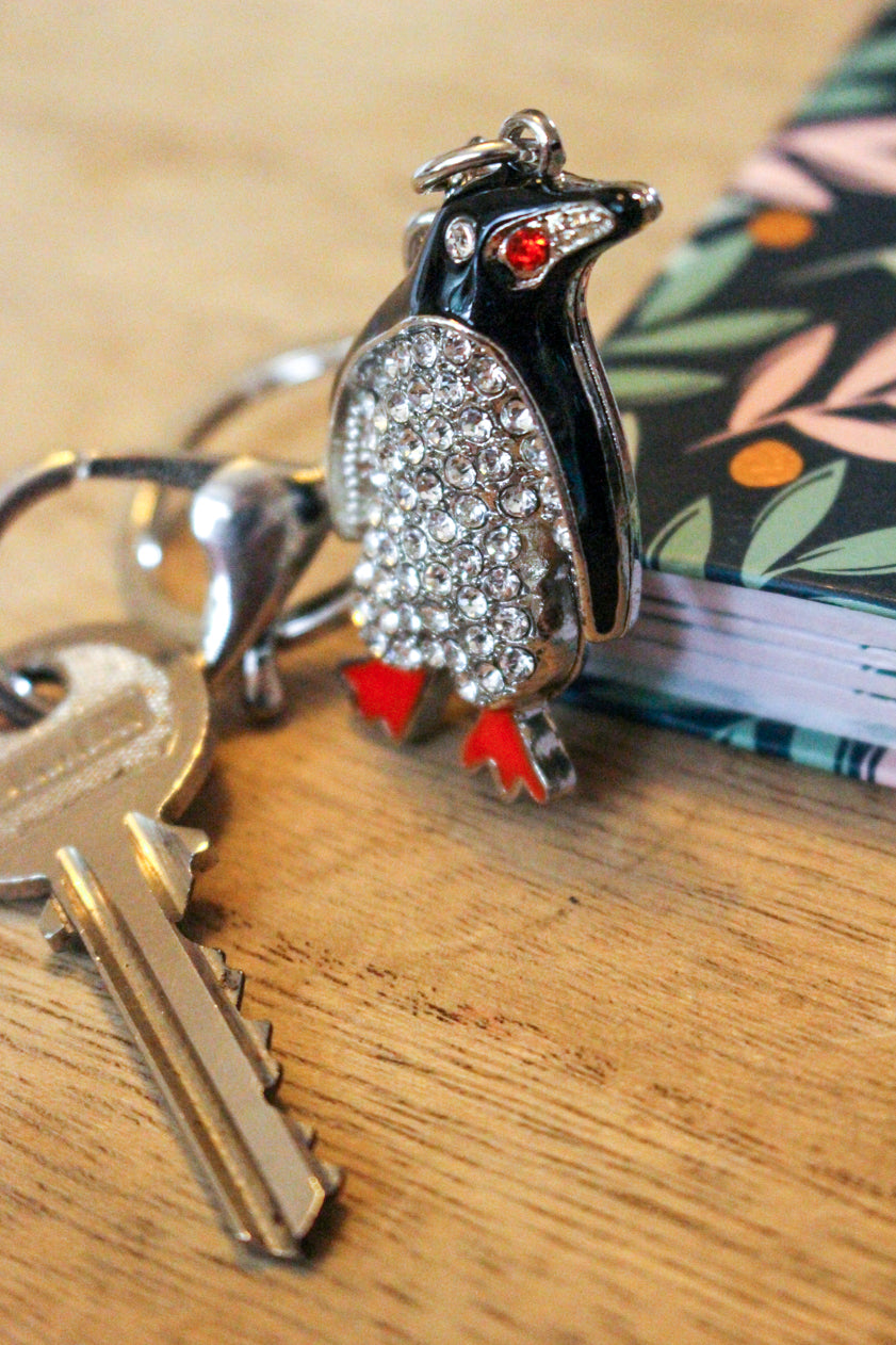 Penguin Keyring Orange Feet