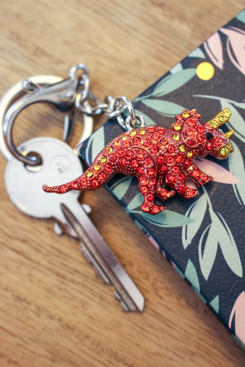 Triceratops Keyring