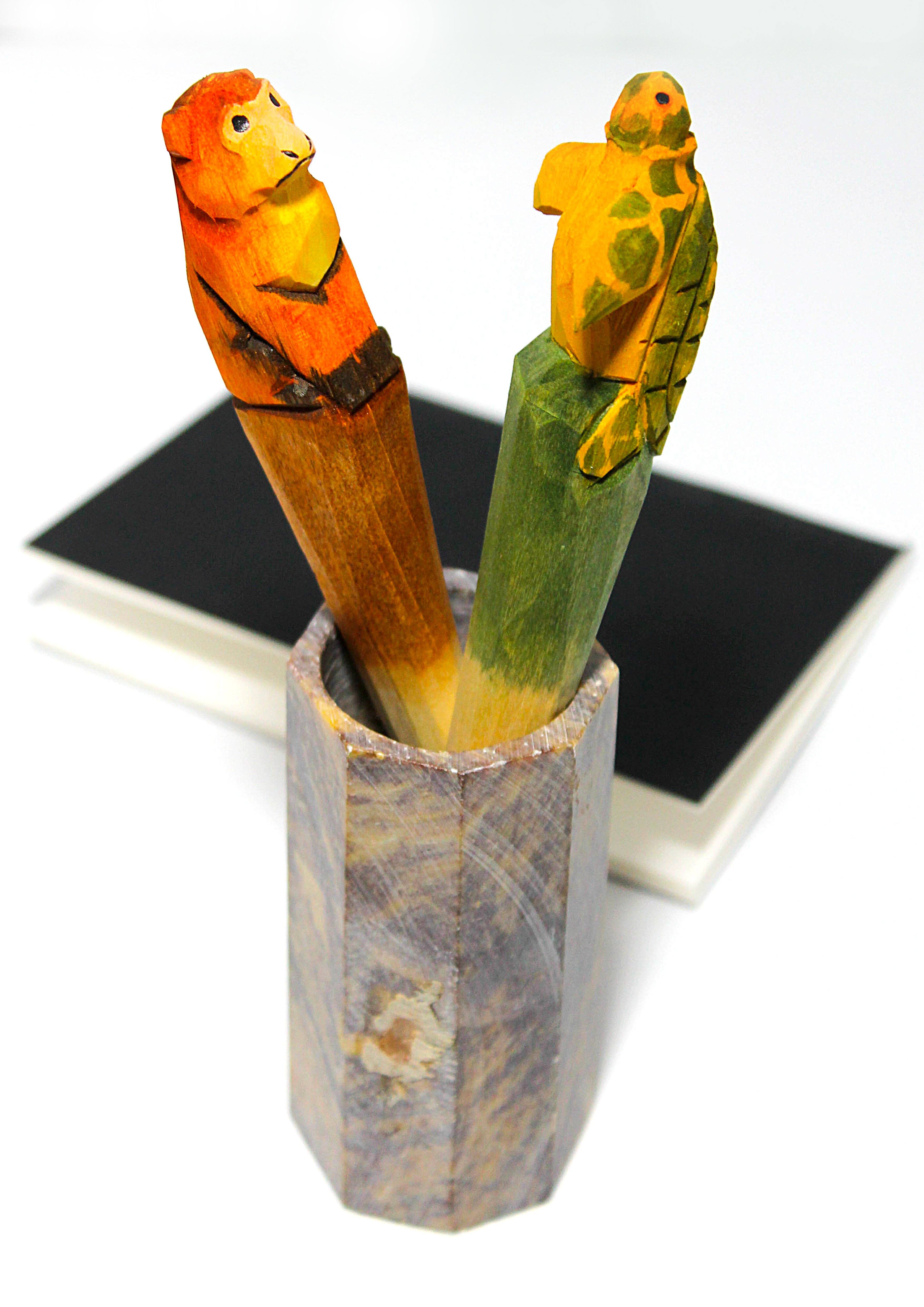 Monkey Wooden Pen - Jungle Jewels