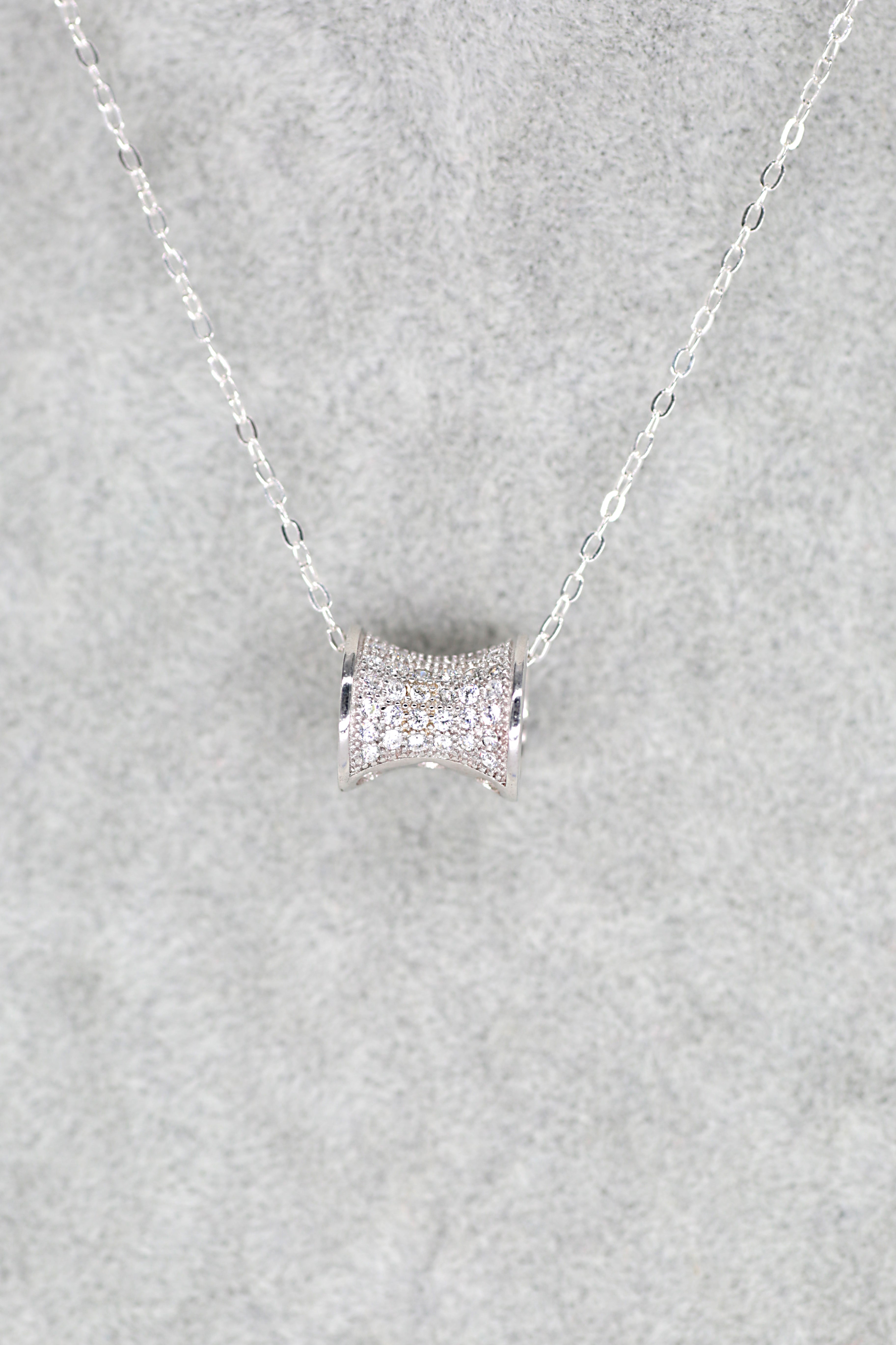 Crystal Reel Pendant Sterling Silver