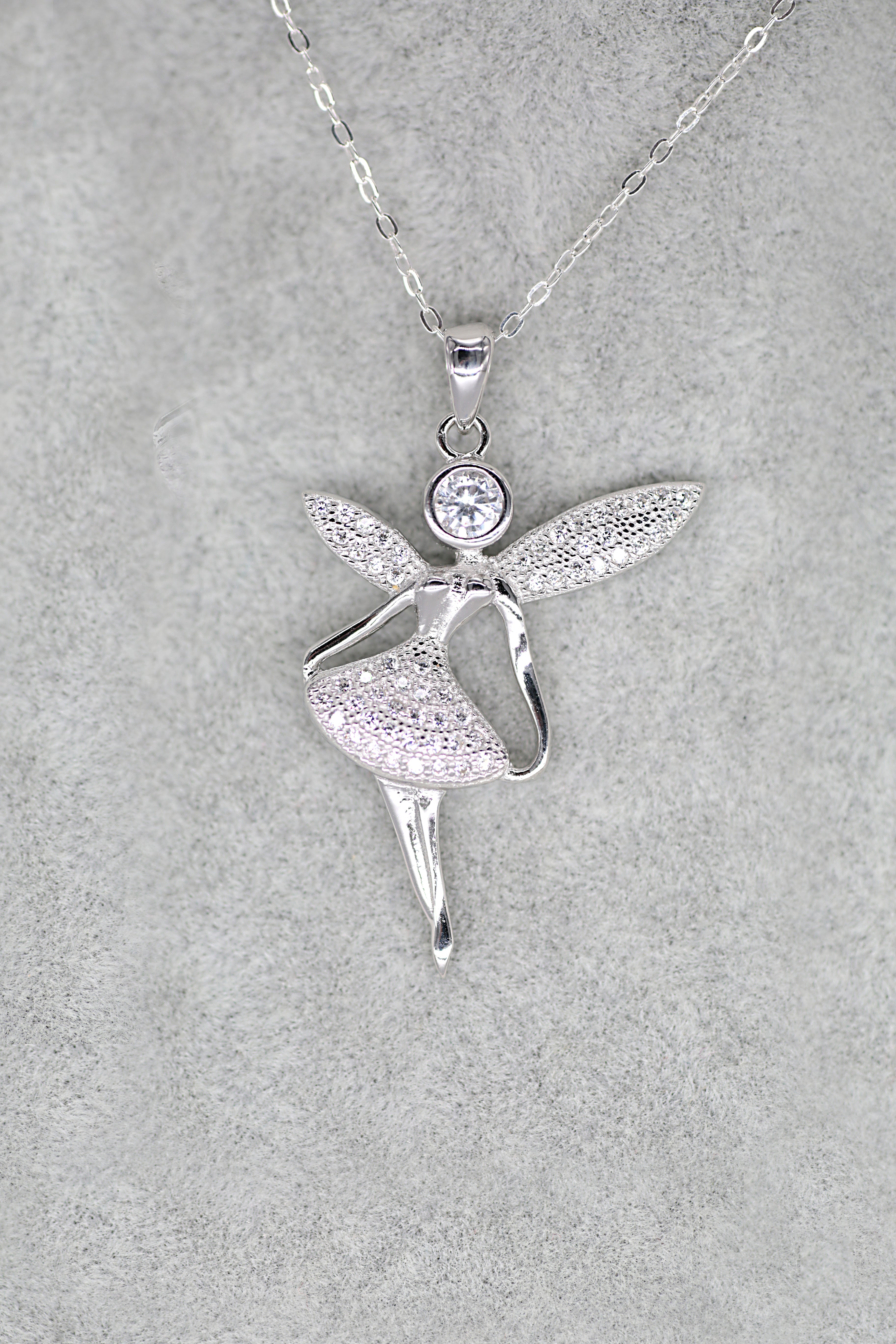 Fairy Large Pendant Sterling Silver