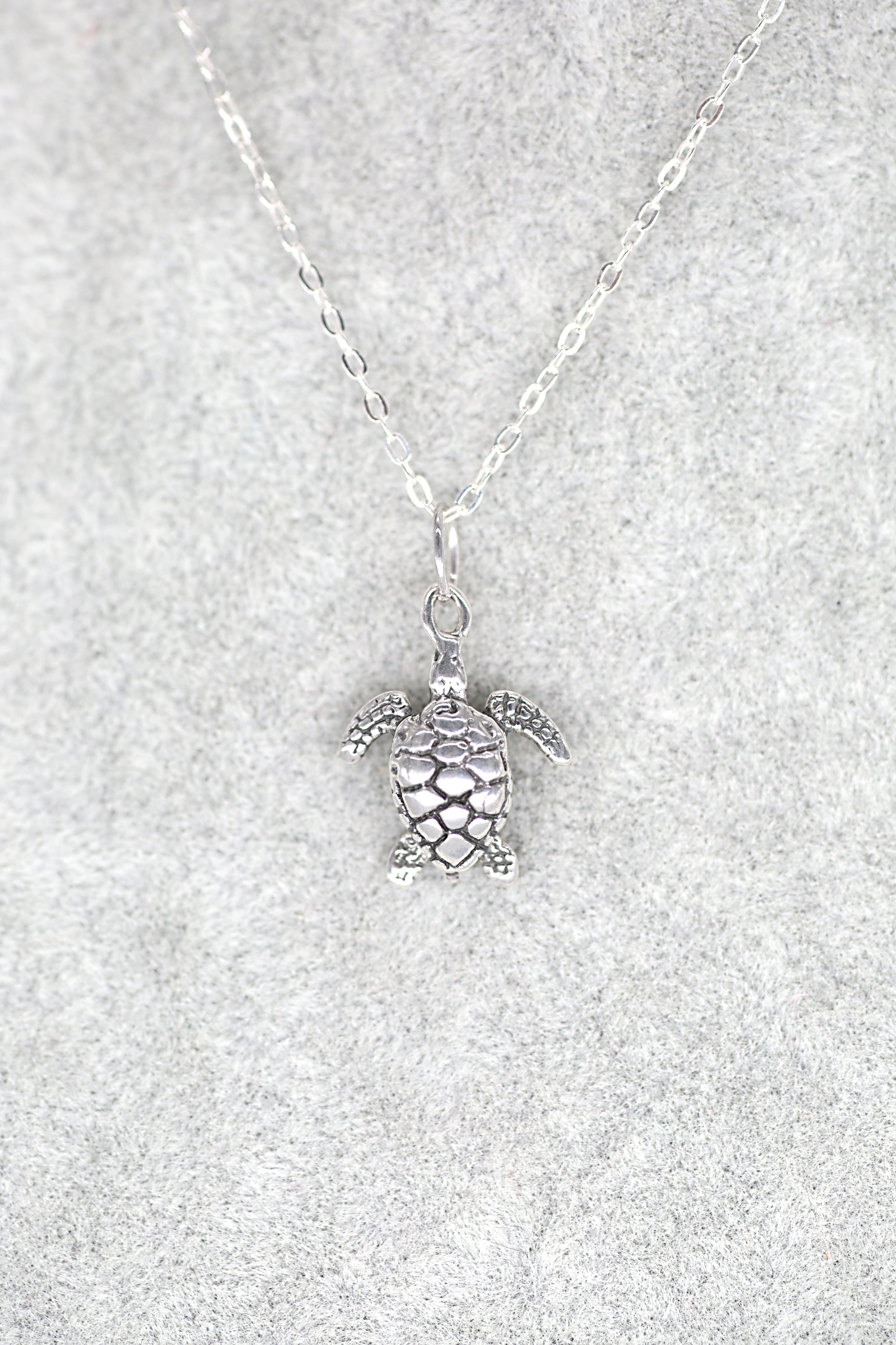 Turtle Pendant Sterling Silver