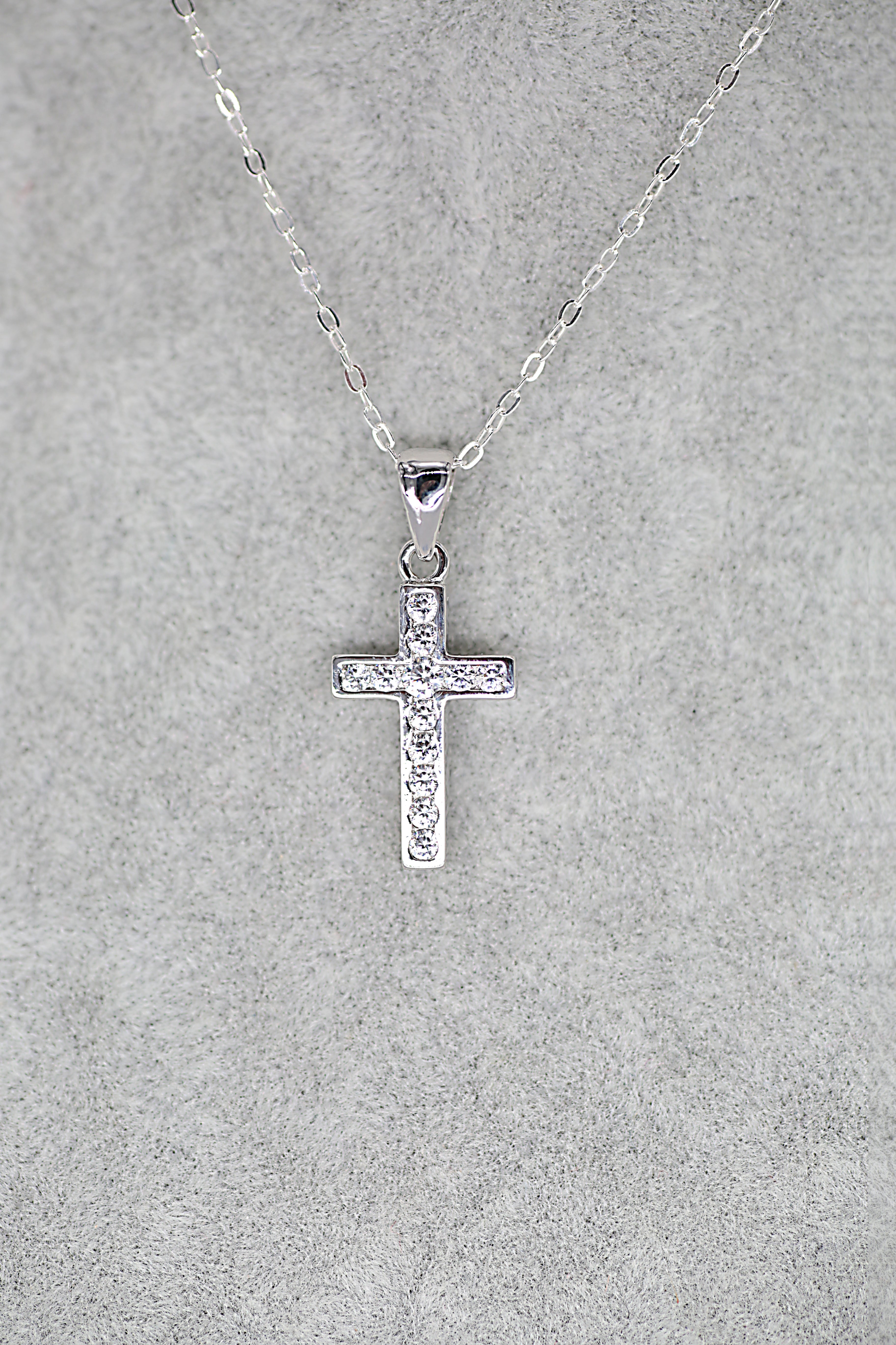 Cross Frame Pendant Sterling Silver