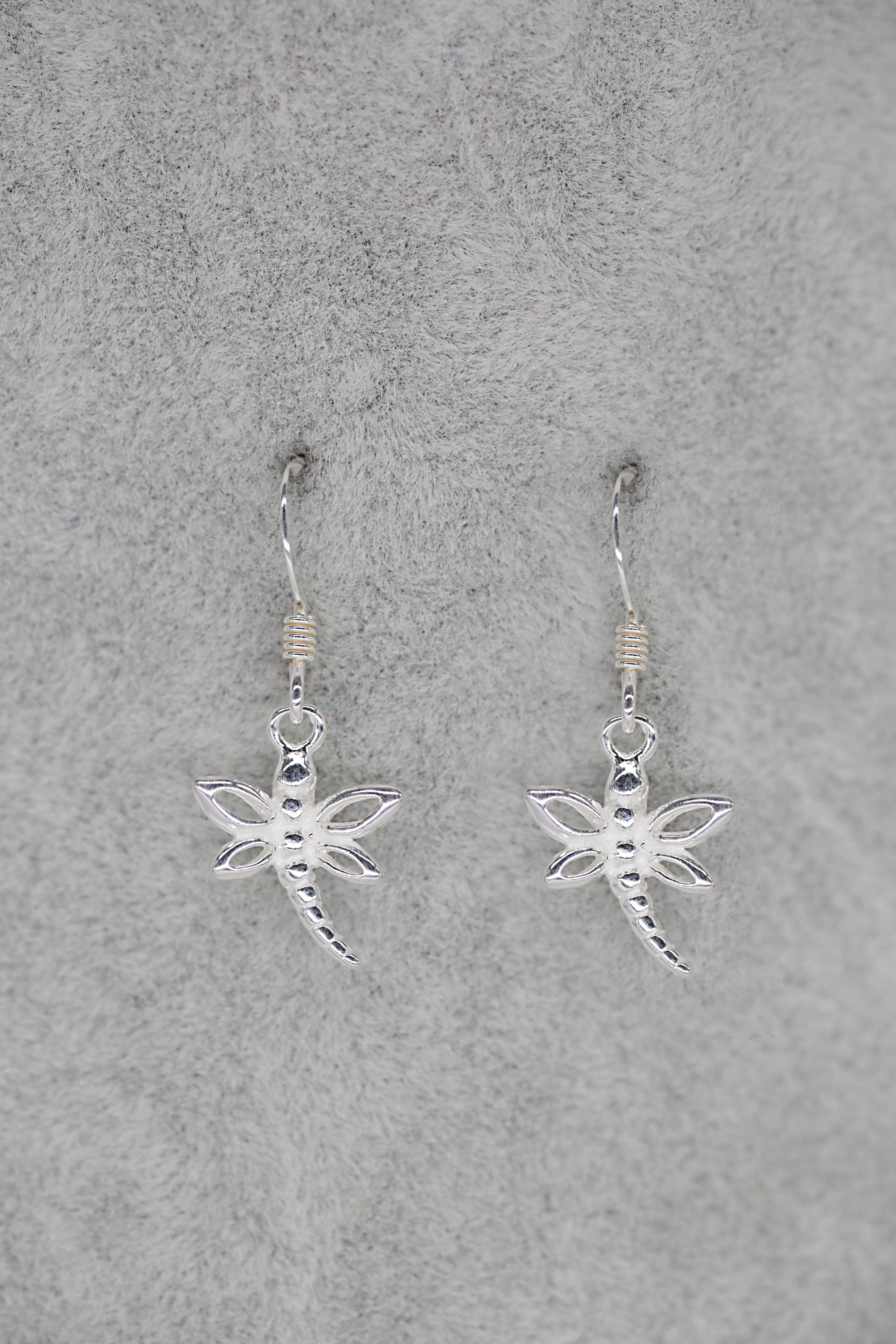 Dragonfly Earrings Sterling Silver