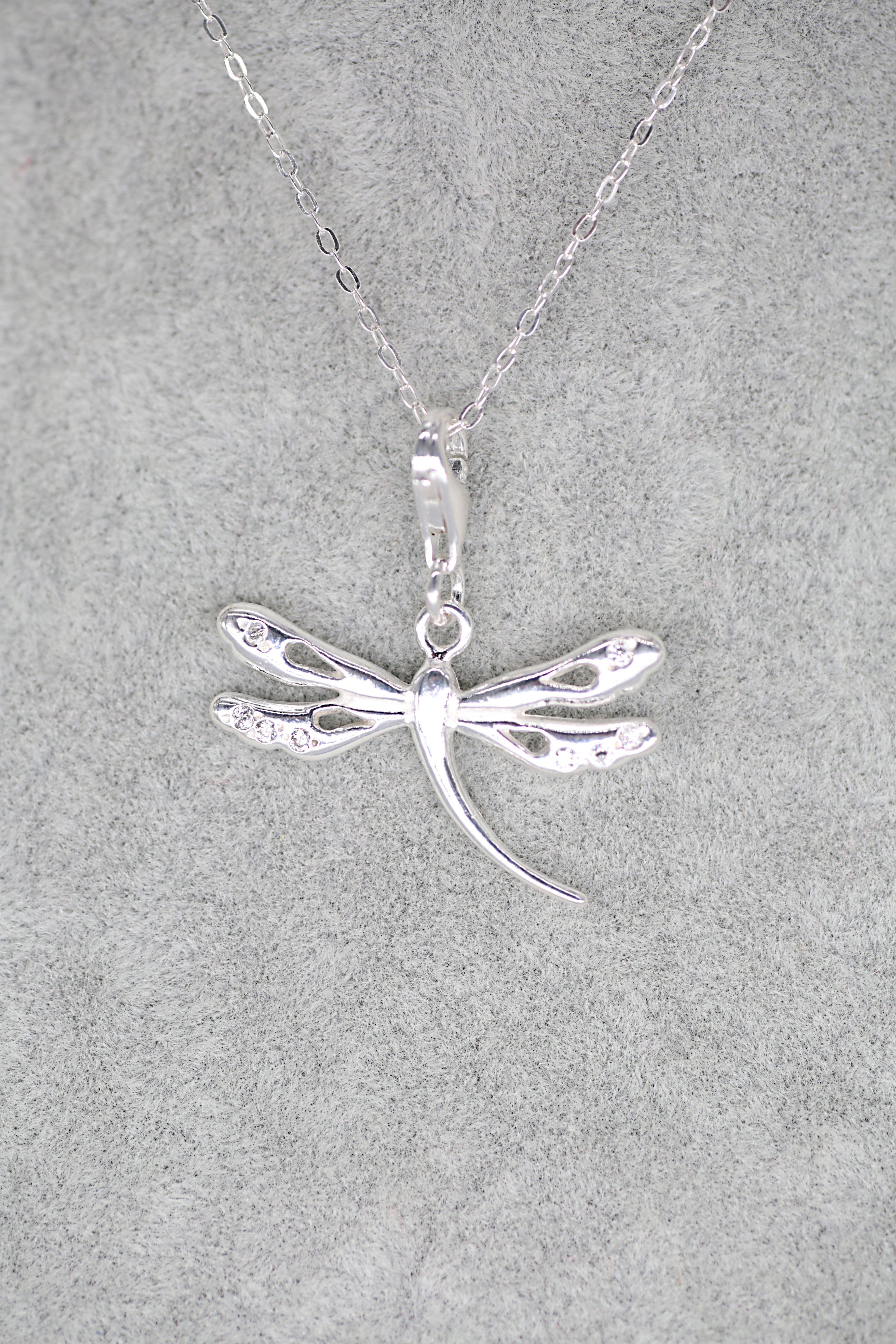 Dragonfly Large Pendant Sterling Silver