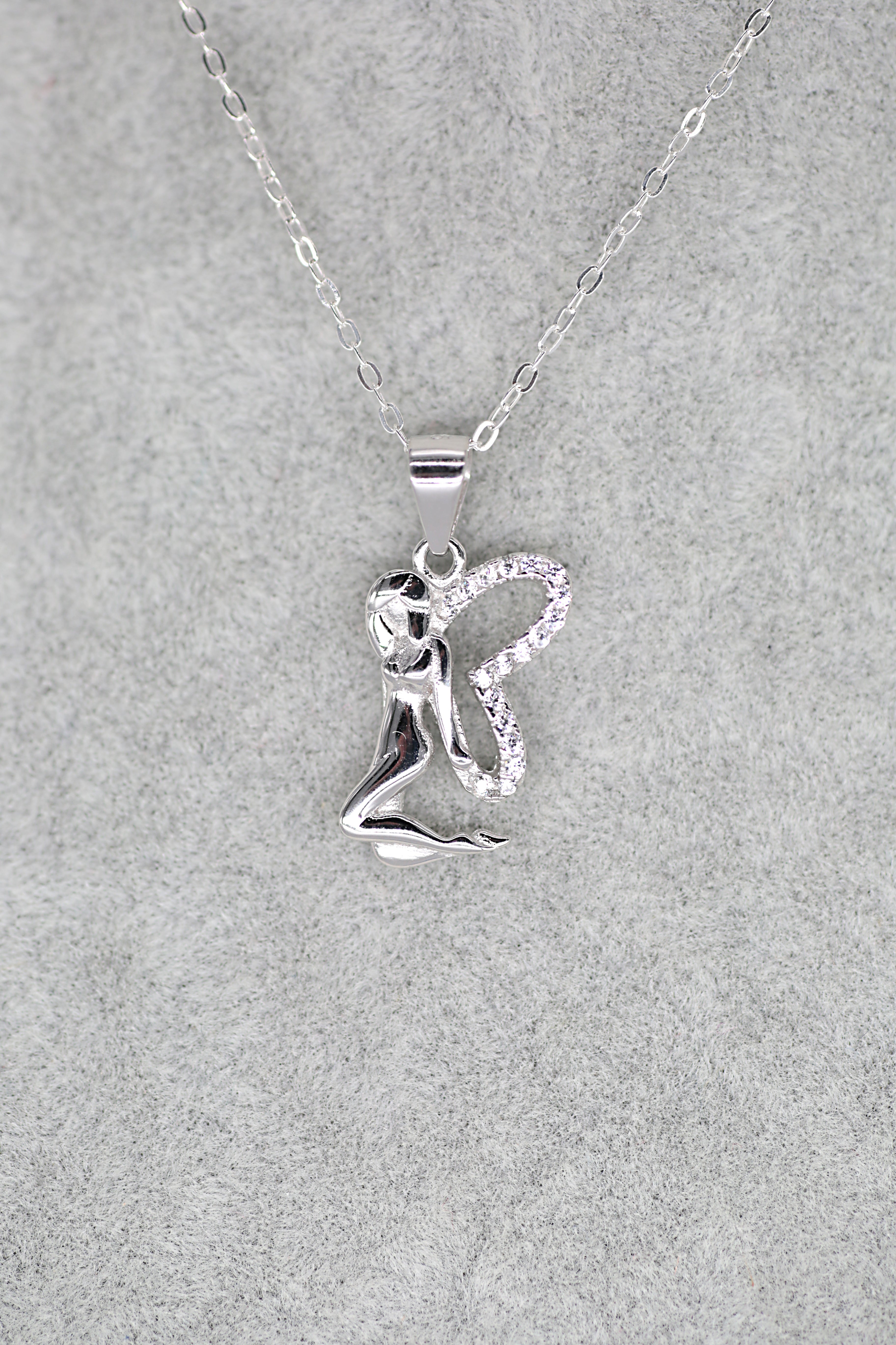 Fairy Crystal Pendant Sterling Silver