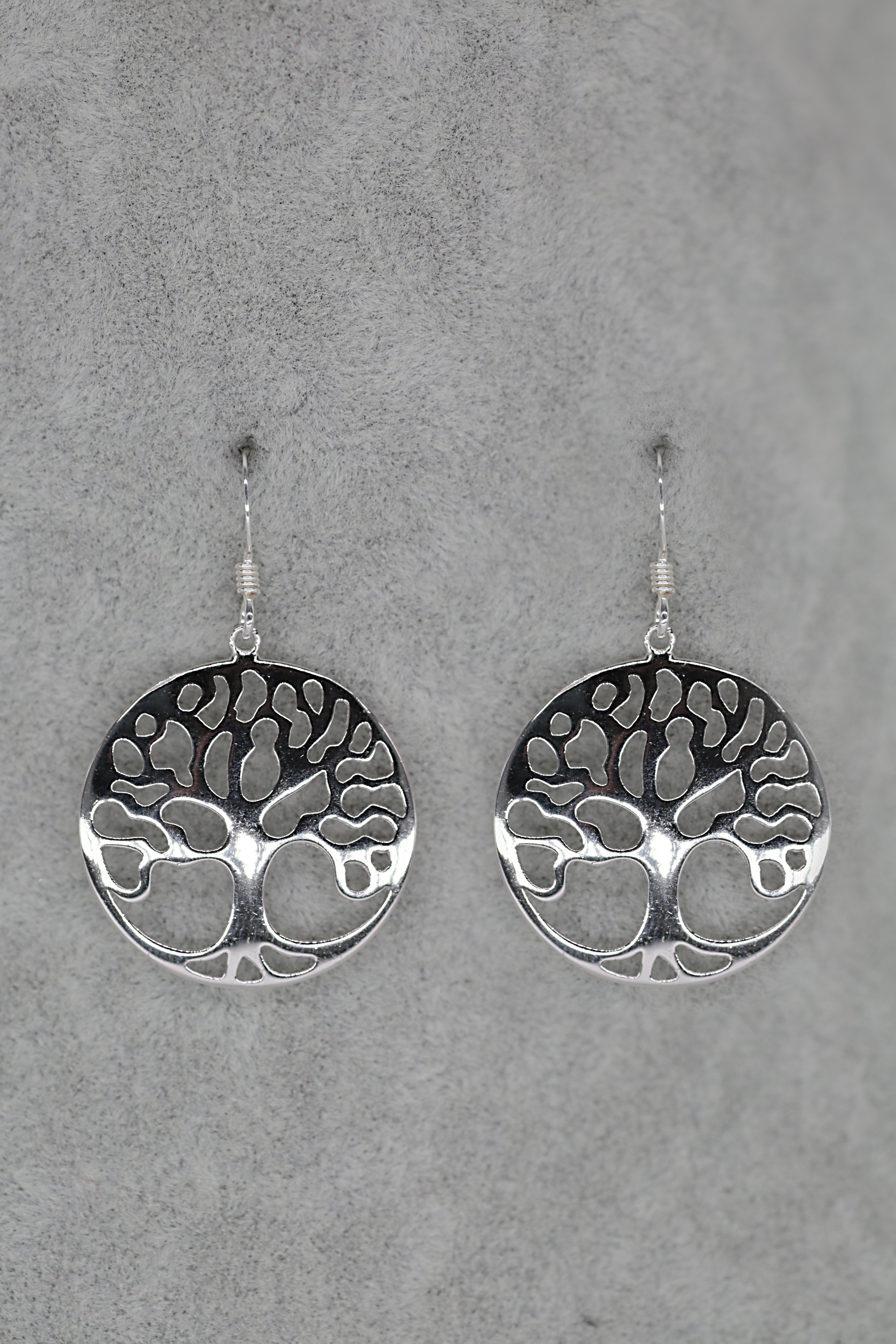 Tree of Life Earrings Sterling Silver