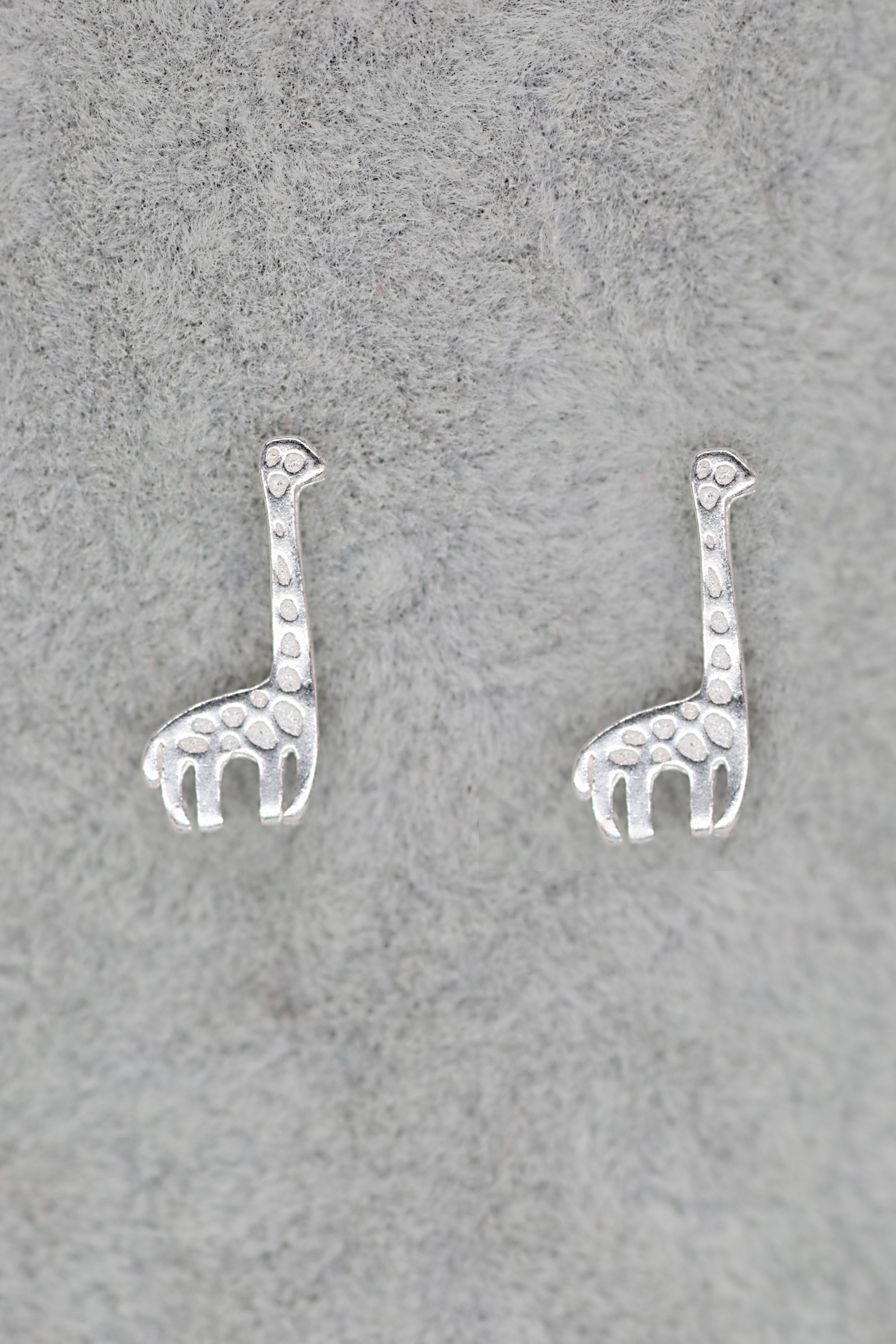 Giraffe Stud Earrings Sterling Silver