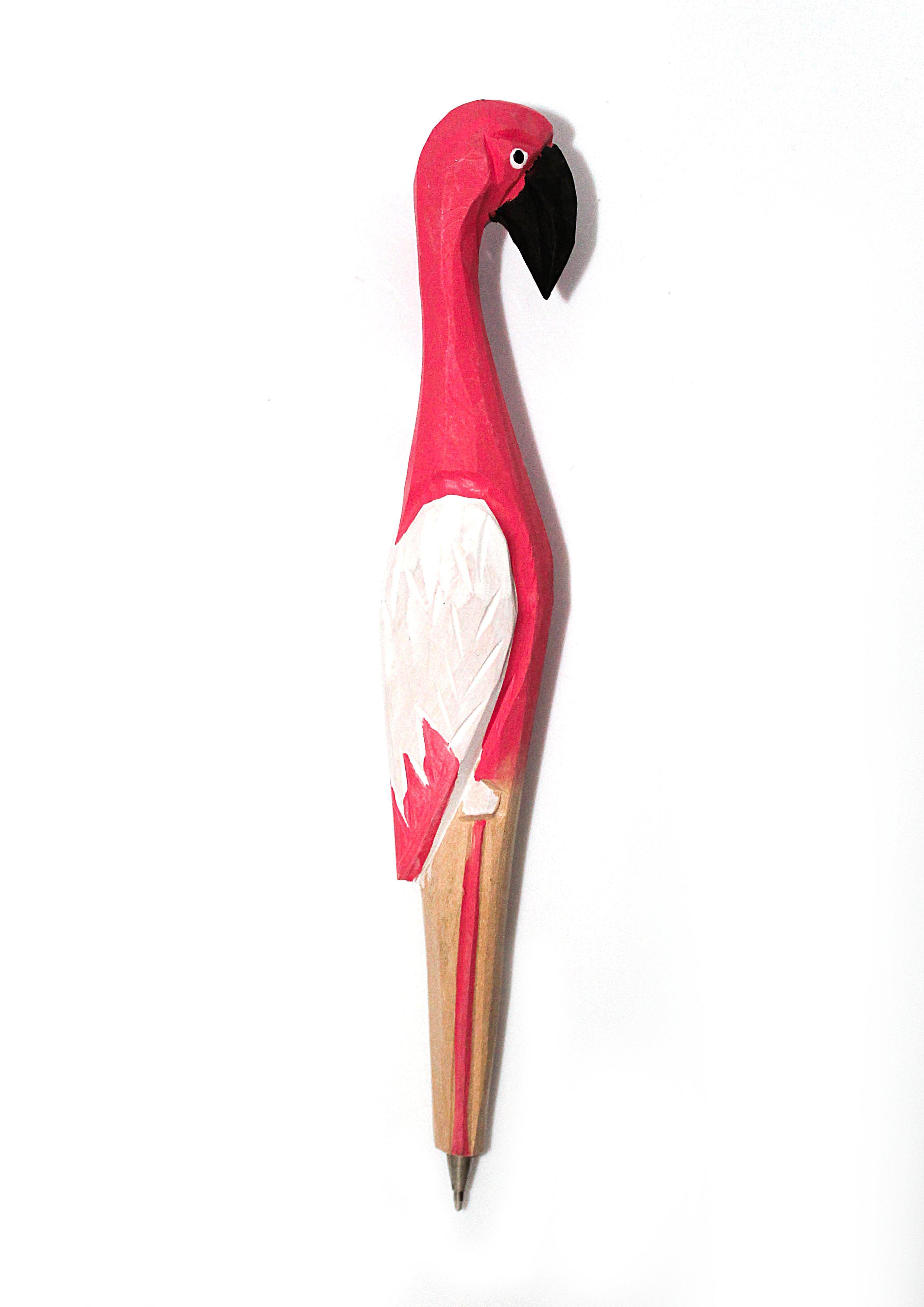 Flamingo Wooden Pen - Jungle Jewels