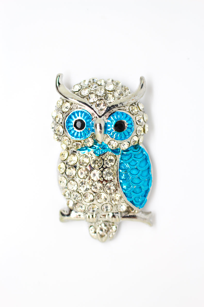 Owl Magnet Blue