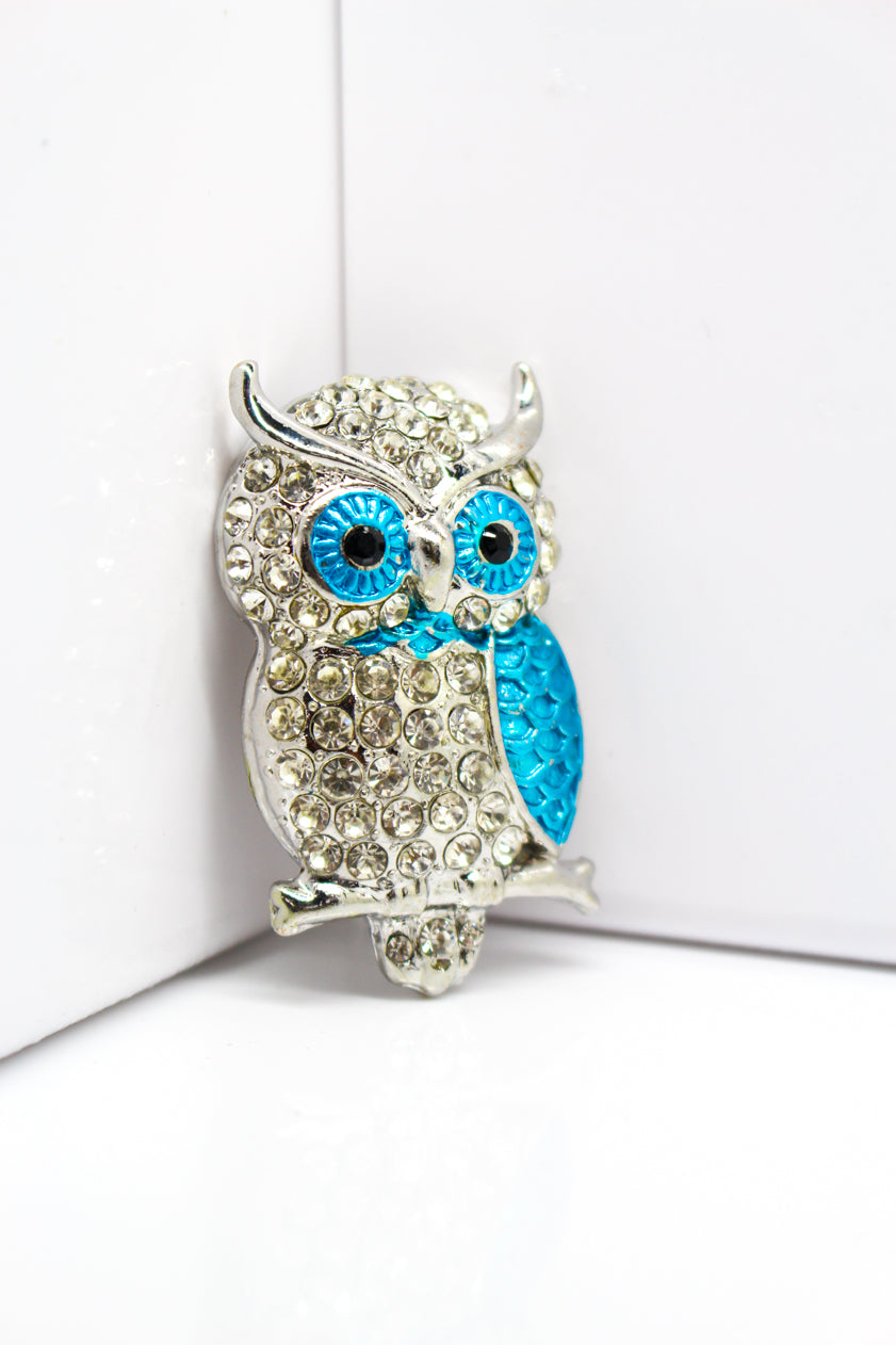 Owl Magnet Blue